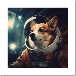 Astro Dog - Pembroke Welsh Corgi Posters and Art